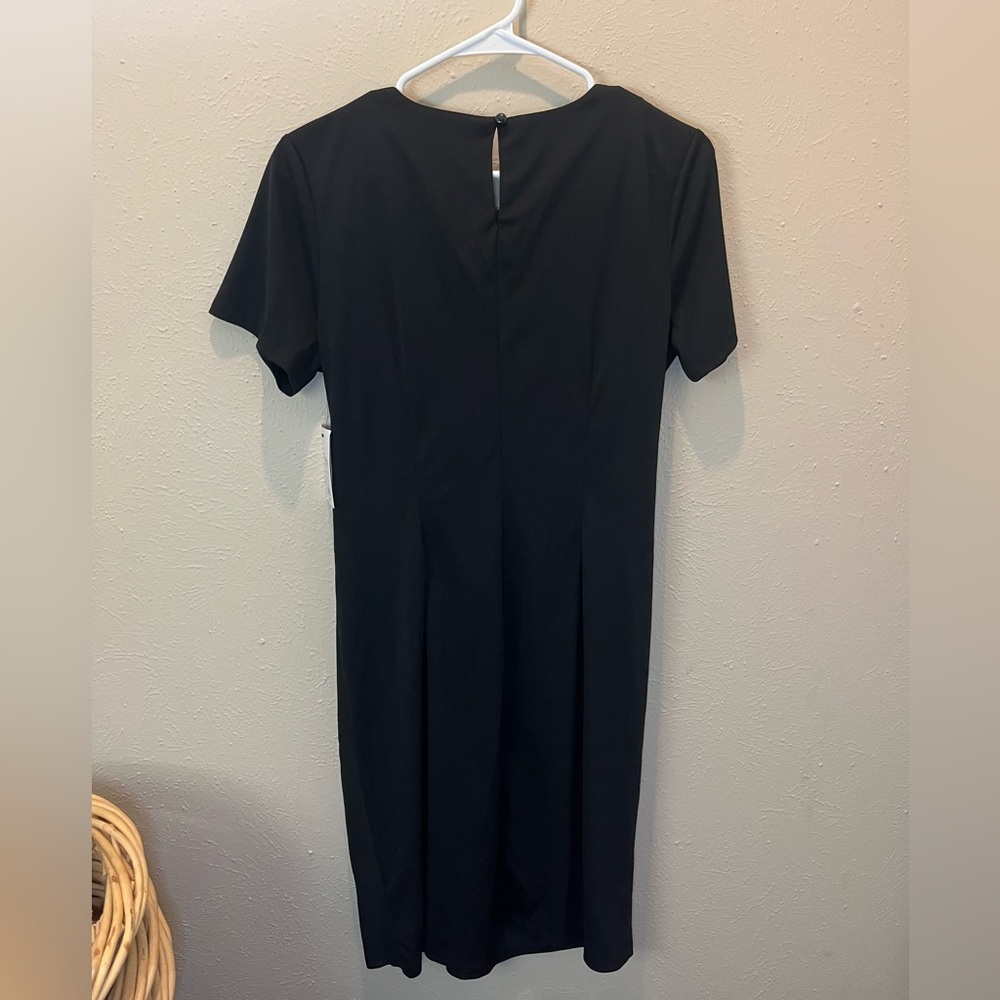 NWT Nine West black midi dress, Size M - Picture 2 of 6